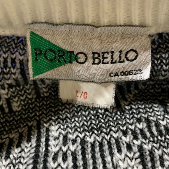 Vintage 80s 90s Porto Bello Graphic Print Crewneck Sweater - Picture 6 of 11